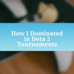 How I Dominated in Dota 2 Tournaments