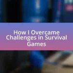 How I Overcame Challenges in Survival Games